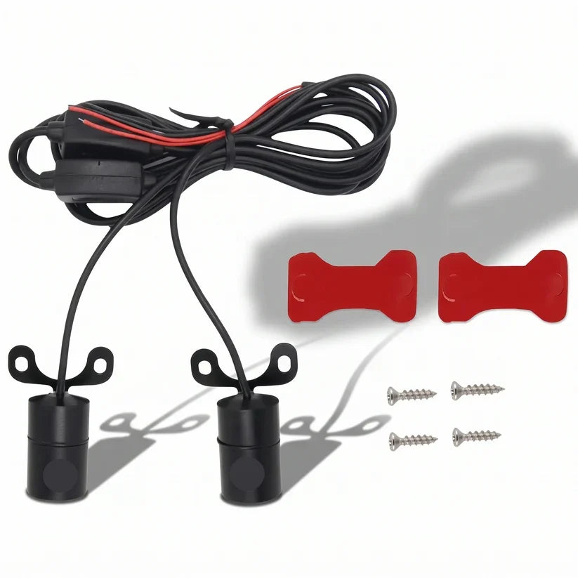 🔥🏍️ IP67 Waterproof & Dustproof Angel Wing Motorcycle LED Projector Lights (1 Pair)
