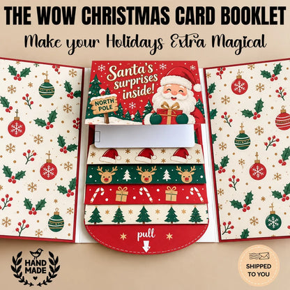 ⏰2026 New 🎅💳 Waterfall Christmas Gift Card Booklet ✨