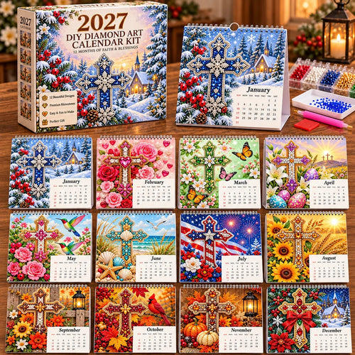 ✝️💎 2027 Faith & Blessings DIY Diamond Art Calendar Kit (📦Buy 3 Free Shipping)