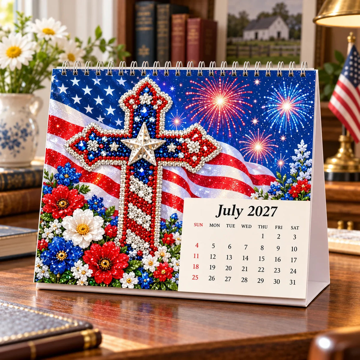 ✝️💎 2027 Faith & Blessings DIY Diamond Art Calendar Kit (📦Buy 3 Free Shipping)