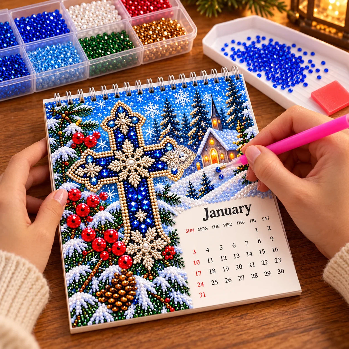 ✝️💎 2027 Faith & Blessings DIY Diamond Art Calendar Kit (📦Buy 3 Free Shipping)