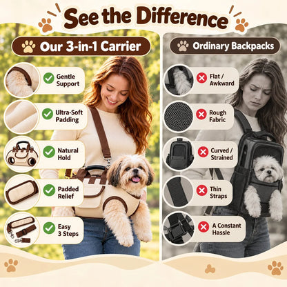 🔥 49% OFF – 😽Hands-Free Pet Sling & Harness Carrier 🐾🐶
