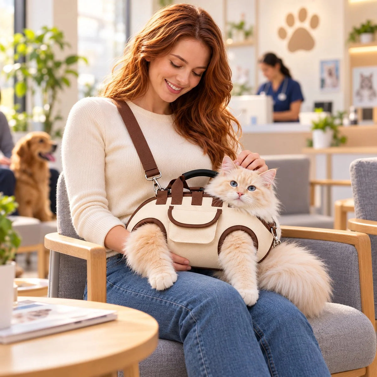 🔥 49% OFF – 😽Hands-Free Pet Sling & Harness Carrier 🐾🐶