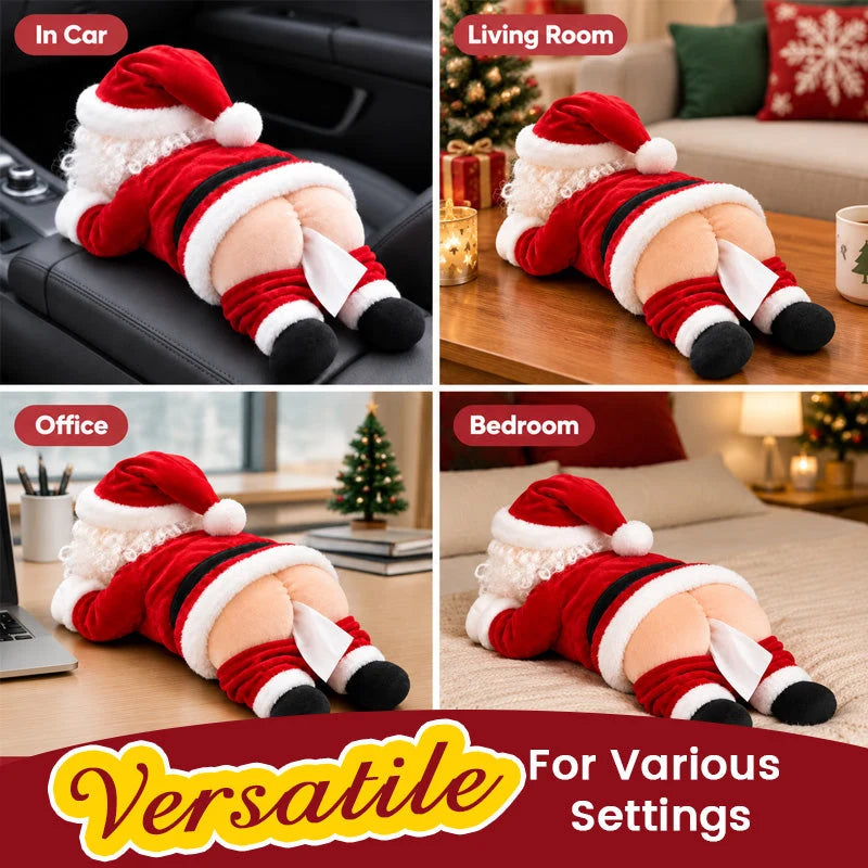 🎅Last Day 49% OFF – Funny Santa Butt Tissue Box