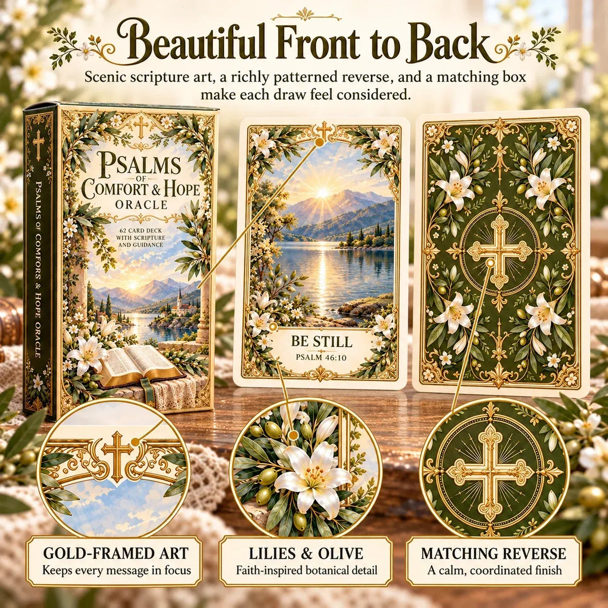 ✝️ Grace In His Word 62-card Scripture Deck | Daily Faith, Prayer & Reflection 📖