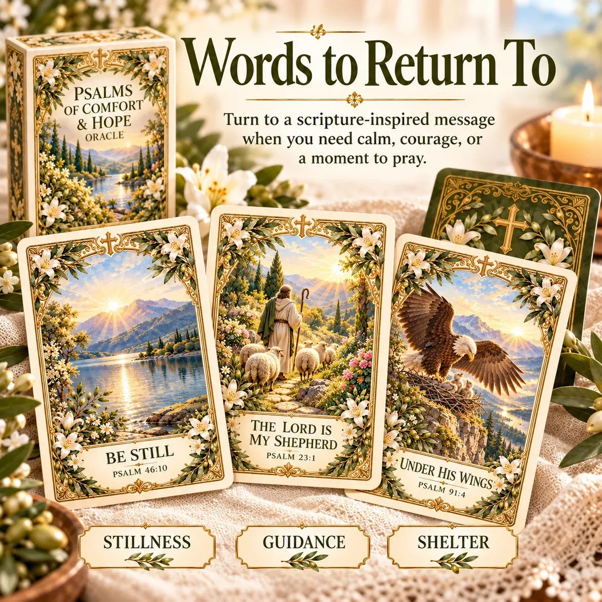 ✝️ Grace In His Word 62-card Scripture Deck | Daily Faith, Prayer & Reflection 📖