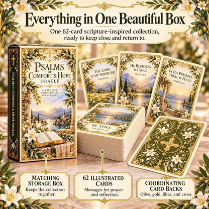 ✝️ Grace In His Word 62-card Scripture Deck | Daily Faith, Prayer & Reflection 📖