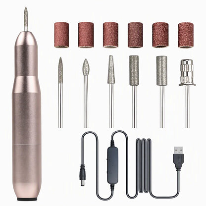 Portable USB Electric Nail Drill Pen for Manicure