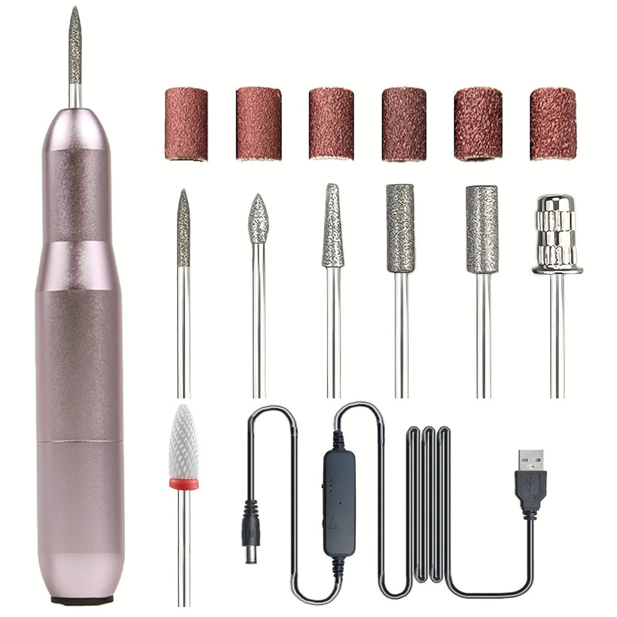 Portable USB Electric Nail Drill Pen for Manicure