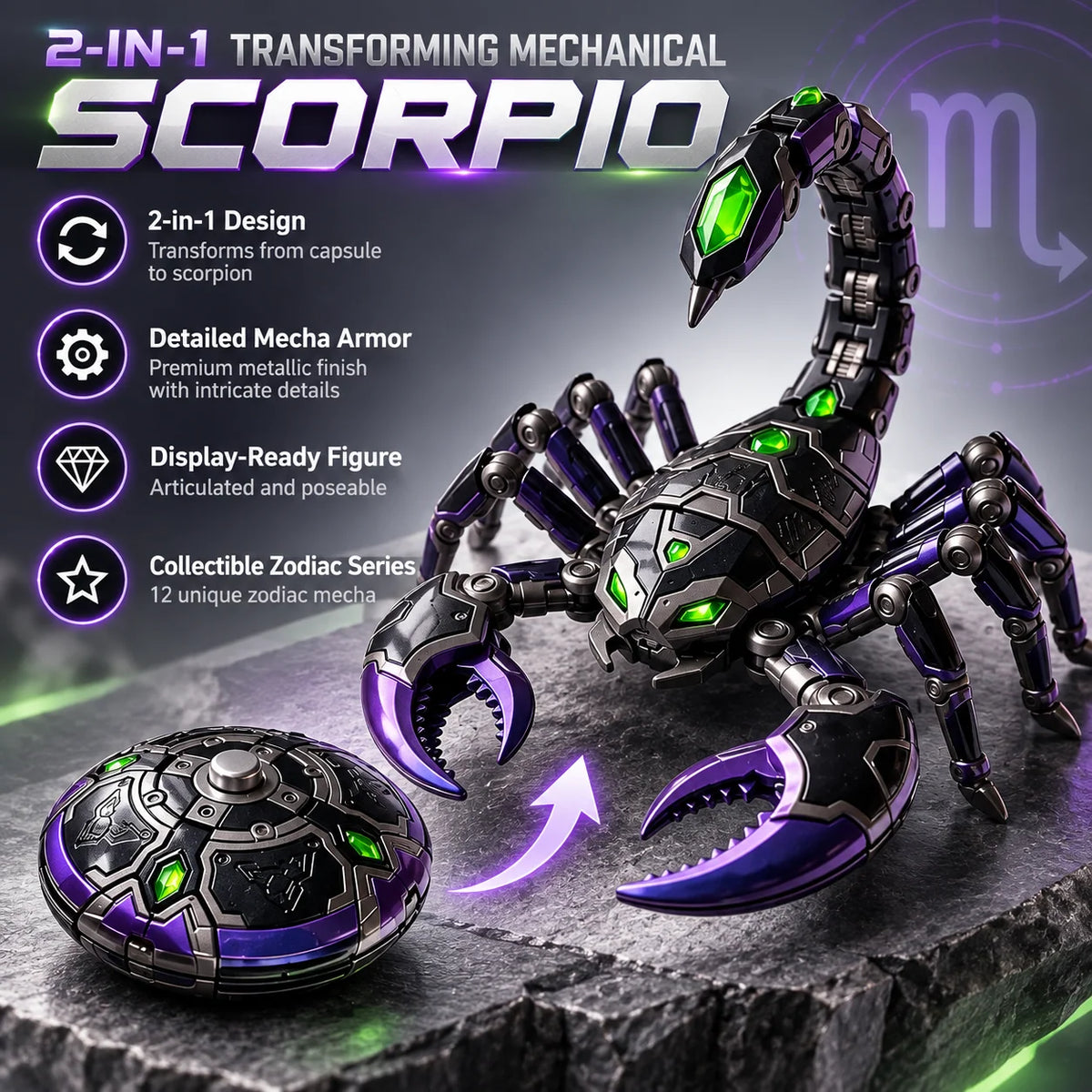 12 Zodiac Mecha – 2-in-1 Transforming Robot Collectibles