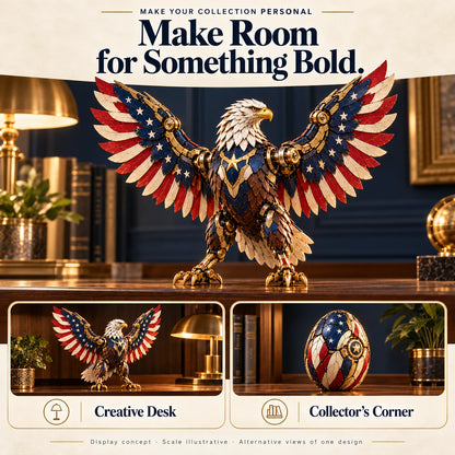 🦅 American Eagle Transforming Egg – Stars & Stripes Mechanical Figure With Bold Wing Details🔥