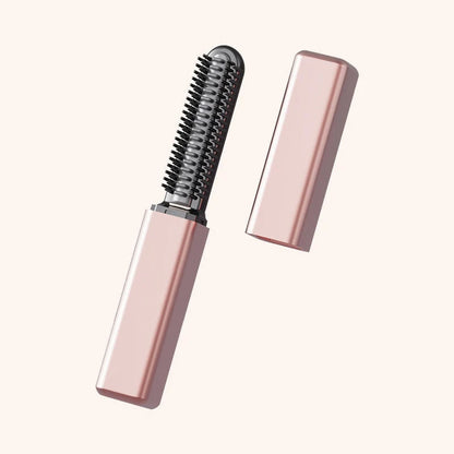 🔥✨ Compact Wireless Hot Comb – Handy Bang Styling Companion!
