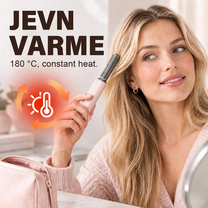 🔥✨ Compact Wireless Hot Comb – Handy Bang Styling Companion!