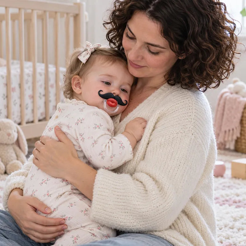 Red Lips and Mustache Baby Pacifier（🔥BUY 1 GET 1 FREE）
