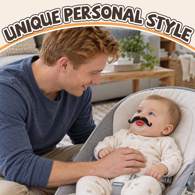 Red Lips and Mustache Baby Pacifier（🔥BUY 1 GET 1 FREE）