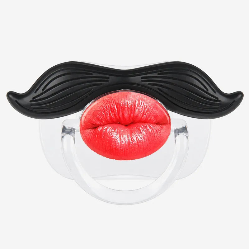Red Lips and Mustache Baby Pacifier（🔥BUY 1 GET 1 FREE）