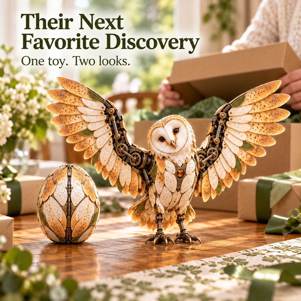 Woodland Owl 2-in-1 Transforming Egg