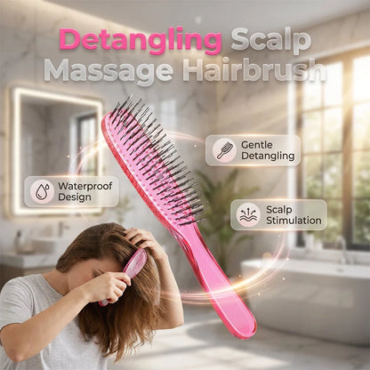 🔥（BUY 1 GET 1 FREE）Detangle Knots Instantly! Gentle Portable Scalp Massage Hairbrush