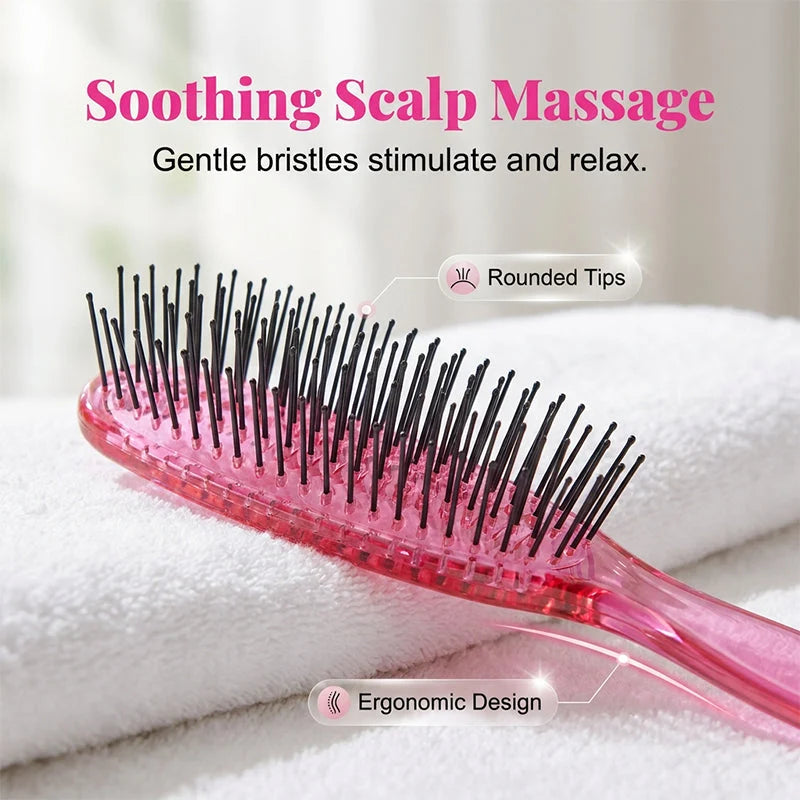 🔥（BUY 1 GET 1 FREE）Detangle Knots Instantly! Gentle Portable Scalp Massage Hairbrush