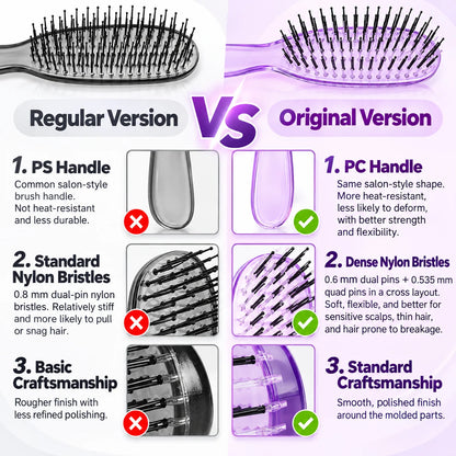 🔥（BUY 1 GET 1 FREE）Detangle Knots Instantly! Gentle Portable Scalp Massage Hairbrush