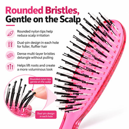 🔥（BUY 1 GET 1 FREE）Detangle Knots Instantly! Gentle Portable Scalp Massage Hairbrush