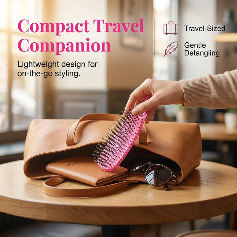 🔥（BUY 1 GET 1 FREE）Detangle Knots Instantly! Gentle Portable Scalp Massage Hairbrush
