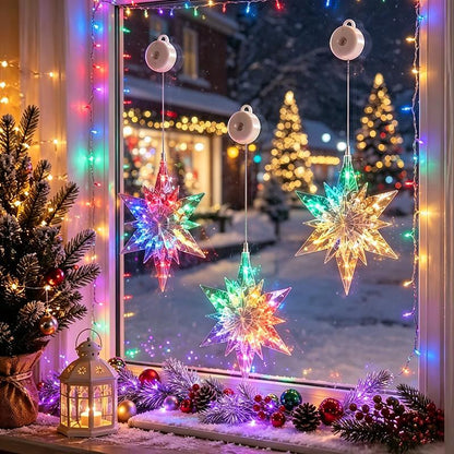 🎄 ✨ DIY Christmas Suction Window Lights – No drill, battery & reusable ✨