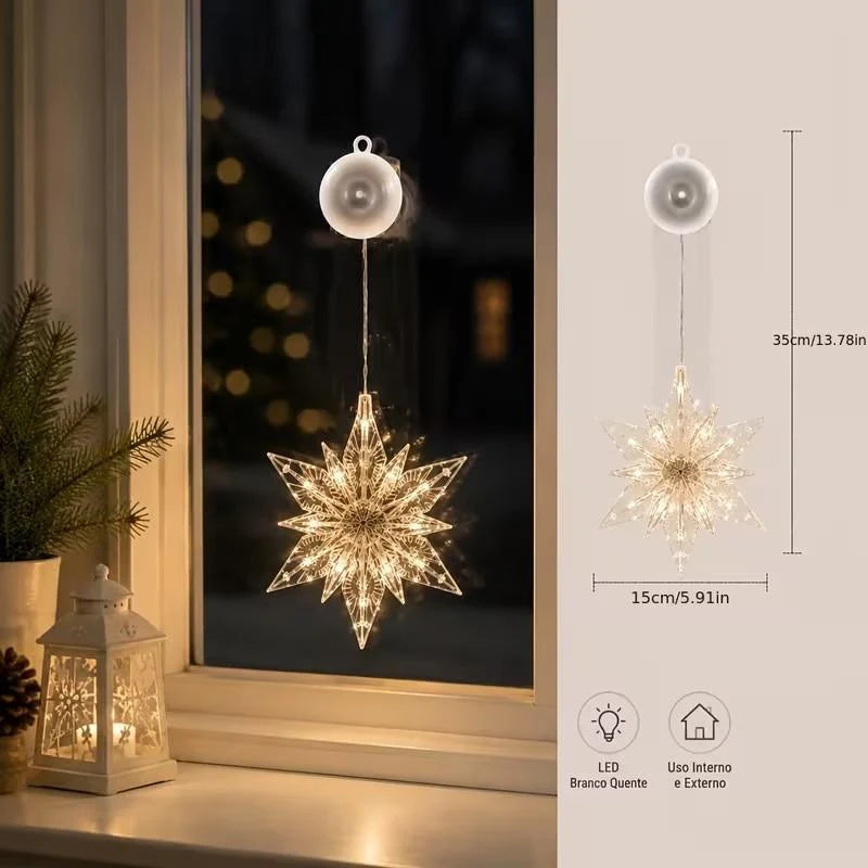 🎄 ✨ DIY Christmas Suction Window Lights – No drill, battery & reusable ✨