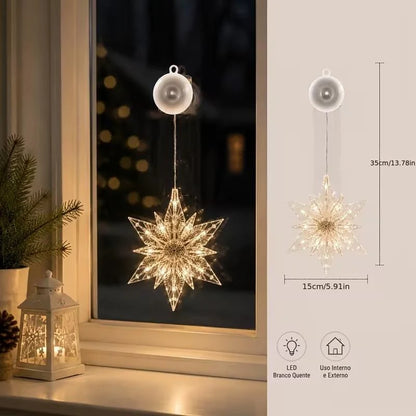 🎄 ✨ DIY Christmas Suction Window Lights – No drill, battery & reusable ✨