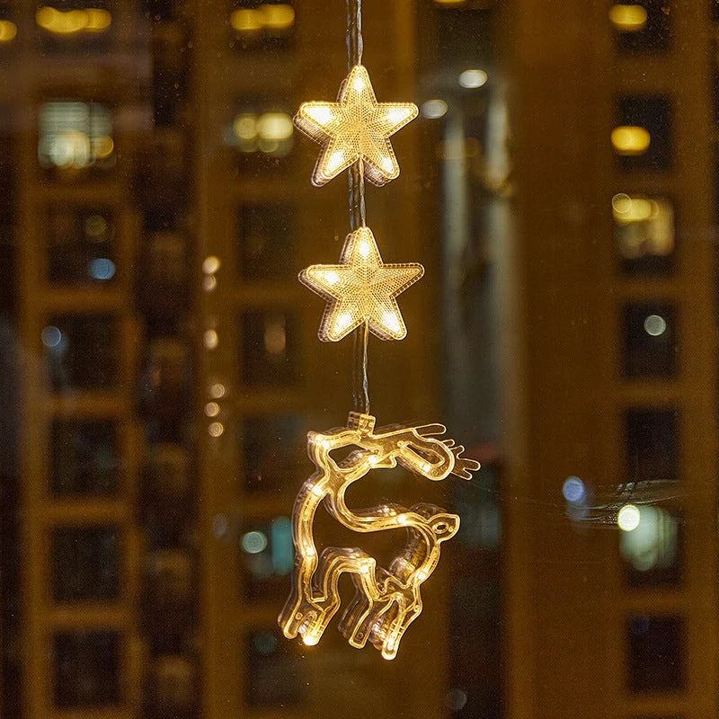🎄 ✨ DIY Christmas Suction Window Lights – No drill, battery & reusable ✨