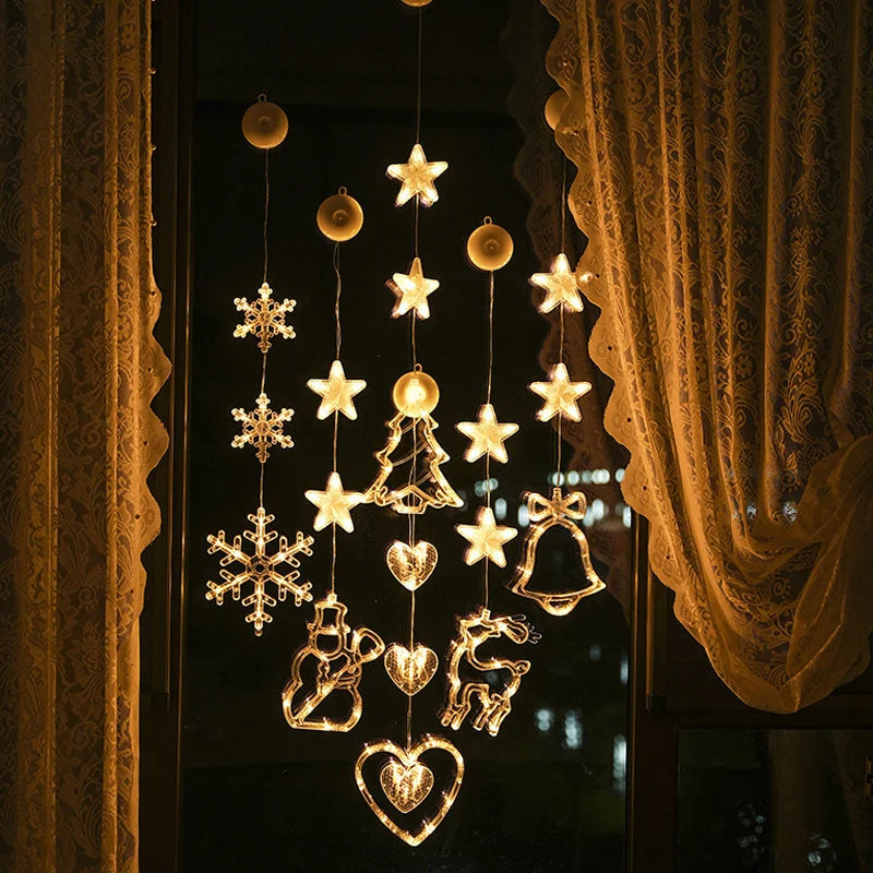 🎄 ✨ DIY Christmas Suction Window Lights – No drill, battery & reusable ✨