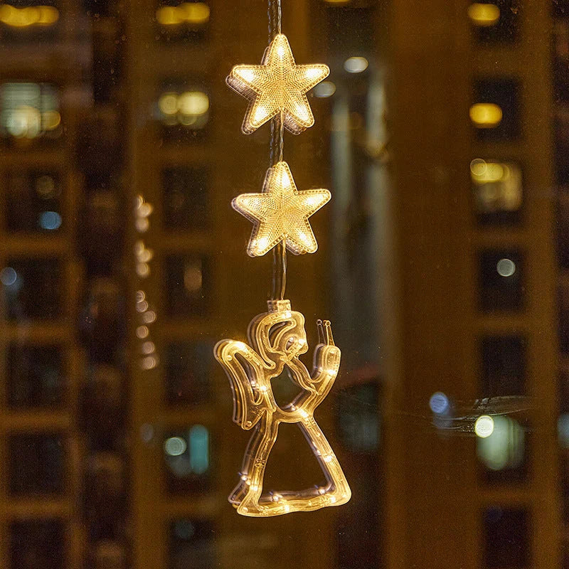 🎄 ✨ DIY Christmas Suction Window Lights – No drill, battery & reusable ✨