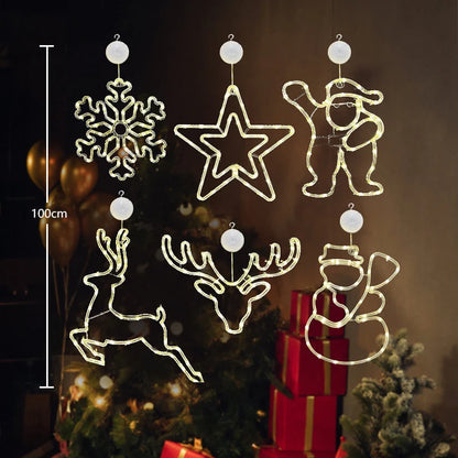🎄 ✨ DIY Christmas Suction Window Lights – No drill, battery & reusable ✨