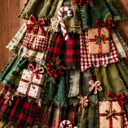 🎄Beginner-Friendly DIY Oversized Patchwork Christmas Tree Door Hanging Kit💕
