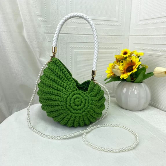 🔥Bohemia Crochet Handwoven Seashell Bag