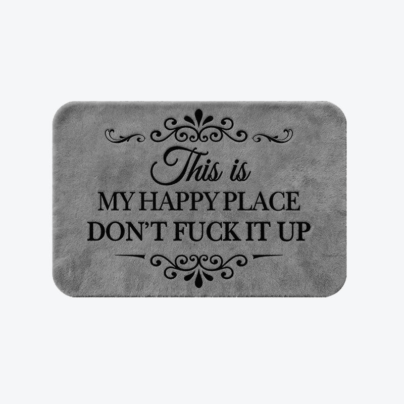 “This Is My Happy Place” Doormat