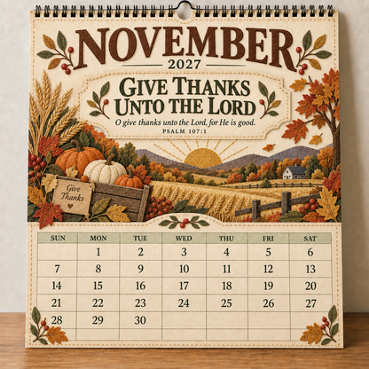 ✝️ 2027 Psalms of Comfort & Strength Wall Calendar