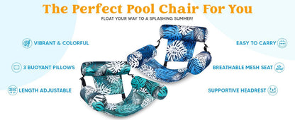 🔥Summer Hot Sale 🏆️ Inflatable Pool Floats Adult,Floating Lounge Chairs