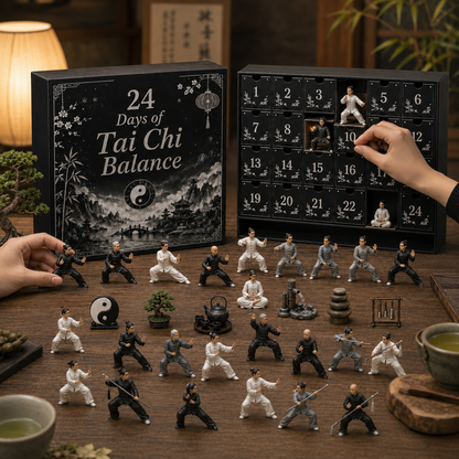 2026 Days of Tai Chi Balance Blind Box - 24-Day Festive Countdown, Tai Chi Collectible Figures Blind Box - Gift For Tai Chi Lovers