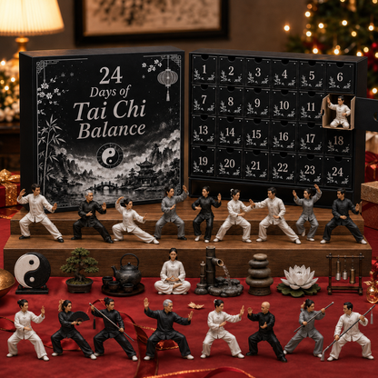 2026 Days of Tai Chi Balance Blind Box - 24-Day Festive Countdown, Tai Chi Collectible Figures Blind Box - Gift For Tai Chi Lovers