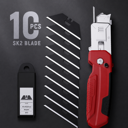 2-in-1 Foldable Utility Knife & Scraper – Portable Razor Blade, Multi-Surface Cleaning ✨
