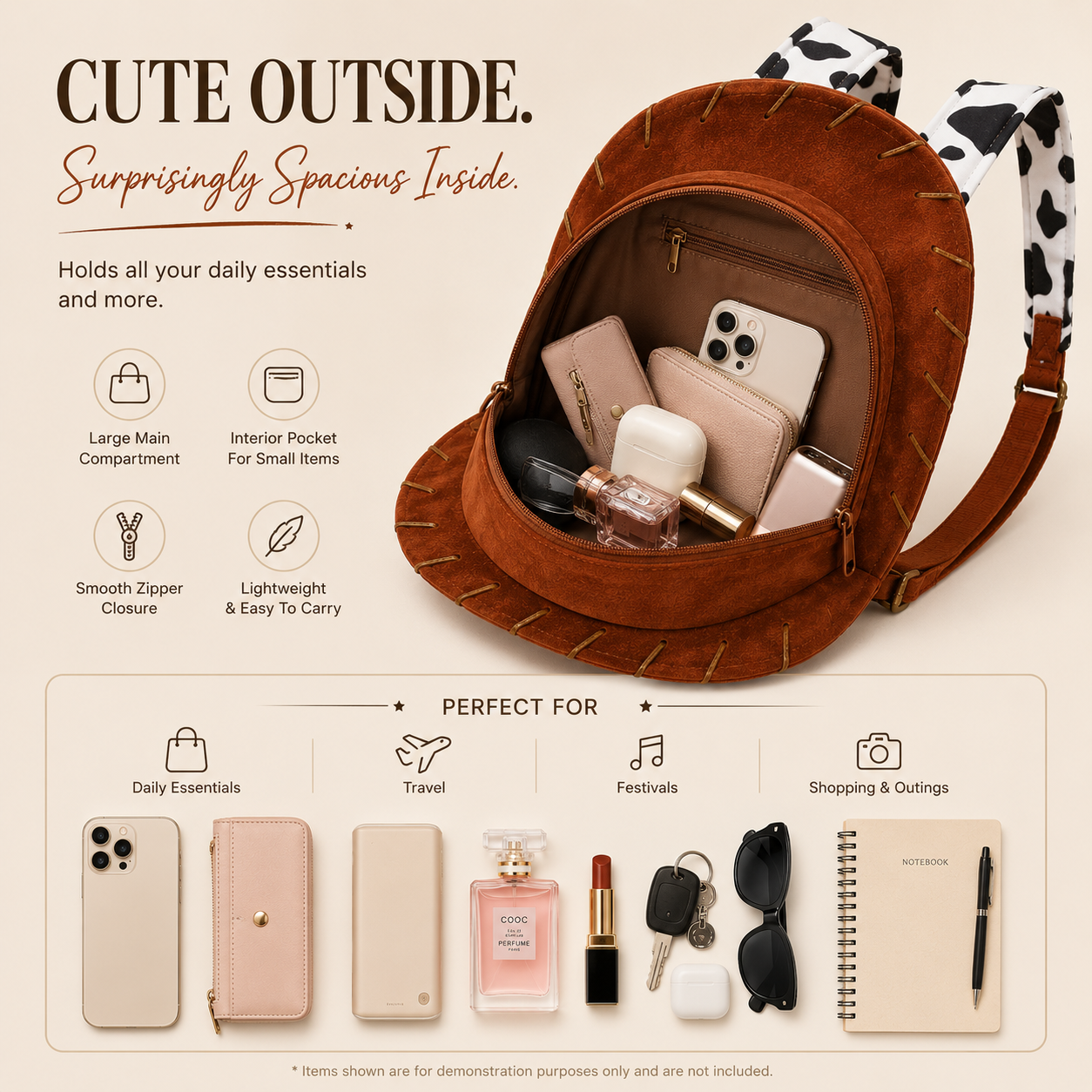 🤠 Vintage Cowboy Hat Backpack – Western Style Meets Everyday Storage 🎒