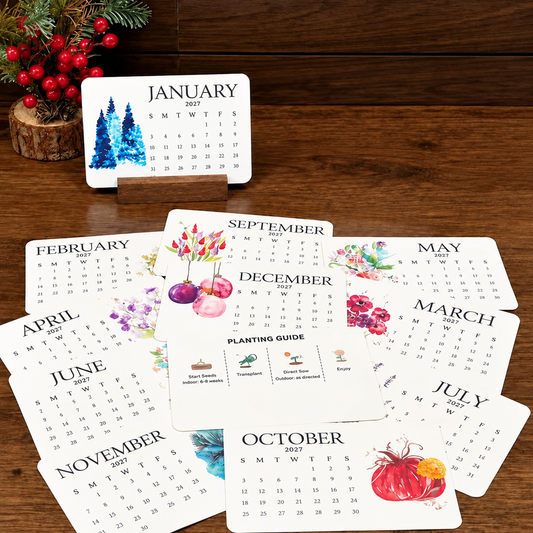 🔥🏆Early Holiday Sale 49% OFF🌱Eco-Friendly Plantable “Timeless” Seed Calendar 2027