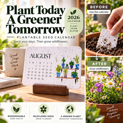 🌱Eco-Friendly Plantable “Timeless” Seed Calendar 2027
