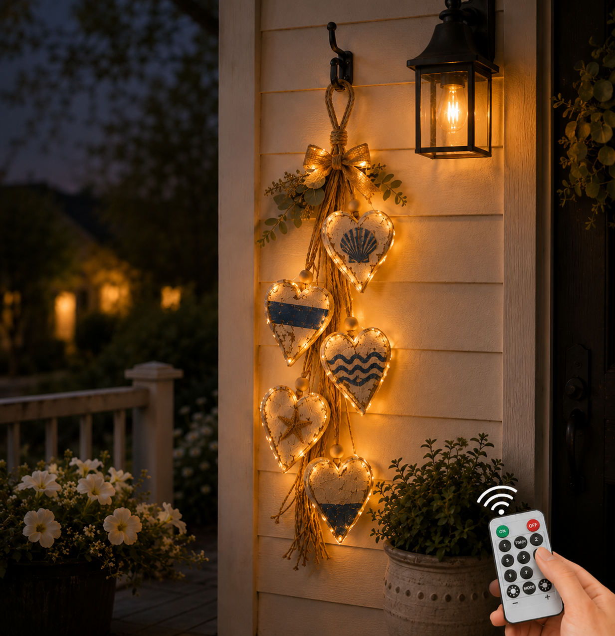 Coastal Blue / Lighted Style (With Warm Lights)