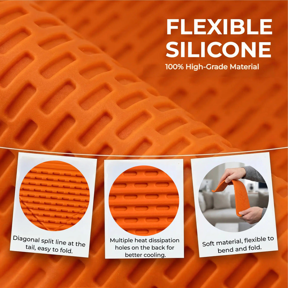 Flexible silicone material bending demonstration