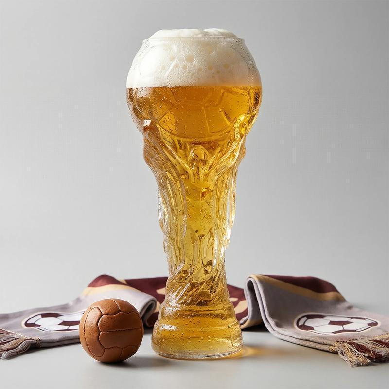 Football Trophy Beer Glass