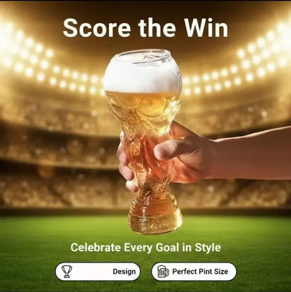 Football Trophy Beer Glass