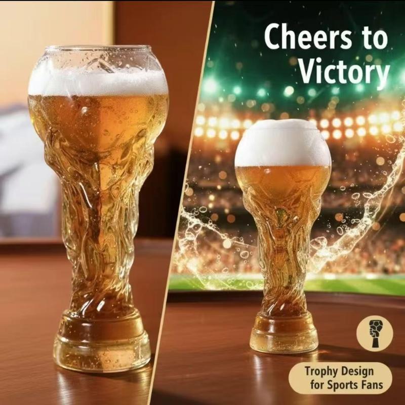 Football Trophy Beer Glass