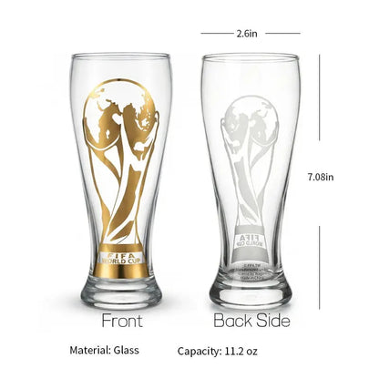 2026 FIFA World Cup Premium Glass Set – Trophy Gold Rim Collector Edition